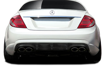 2007-2009 Mercedes CL63 W216 Black Series Carbon AF-1 Rear Diffuser (CFP) - 1 Piece