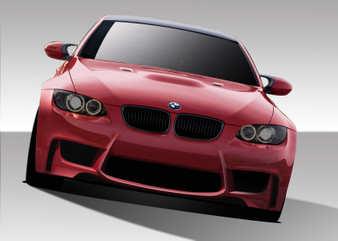 2008-2013 BMW M3 E90 E92 E93 Duraflex 1M Look Front Bumper Cover - 1 Piece