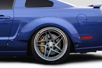 2005-2009 Ford Mustang Duraflex Circuit Wide Body 75MM Rear Fender Flares - 2 Piece