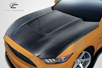 2015-2017 Ford Mustang Carbon Creations GT350 Look Hood - 1 Piece