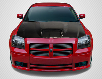 2005-2007 Dodge Magnum Carbon Creations SRT Look Hood - 1 Piece