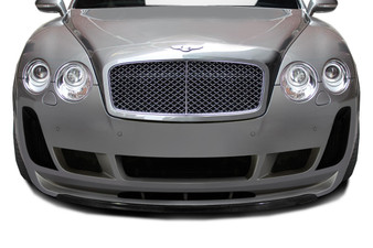 2003-2010 Bentley Continental GT GTC Carbon AF-2 Front Lip Spoiler ( CFP ) - 1 Piece ( Must be used with Carbon AF-2 Front Bumper)