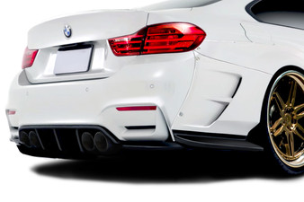 2014-2019 BMW 4 Series F32 AF-1 Wide Body Rear Add Ons Spat Extensions - 2 Piece ( GFK ) ( Must be used with Couture M4 Look Rear Bumper )