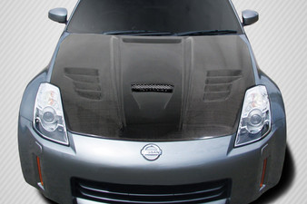 2003-2006 Nissan 350Z Z33 Carbon Creations Vader Hood - 1 Piece