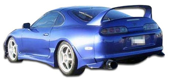 1993-1998 Toyota Supra Duraflex Bomber Rear Add On Bumper Extensions - 2 Piece (S)