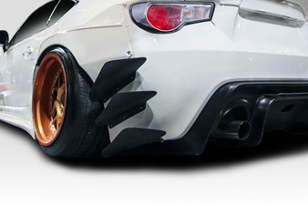 2013-2019 Scion FR-S Toyota 86 Subaru BRZ Duraflex GT500 V3 Rear Bumper Canards - 6 Piece