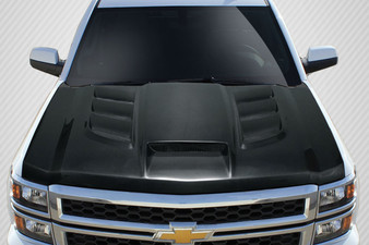 2014-2015 Chevrolet Silverado Carbon Creations Viper Look Hood - 1 Piece