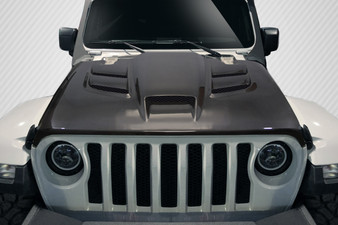 2019-2019 Jeep Wrangler Carbon Creations Viper Look Hood - 1 piece
