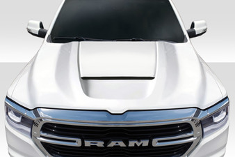 2019-2020 Dodge Ram 1500 Duraflex SRT Ram Air Hood - 1 Piece