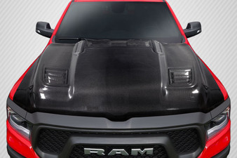 2019-2020 Dodge Ram Carbon Creations Rebel Mopar Look Hood - 1 Piece