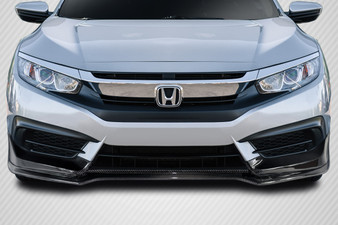 2016-2018 Honda Civic 2DR 4DR Carbon Creations Type M Front Lip Under Spoiler - 1 Piece