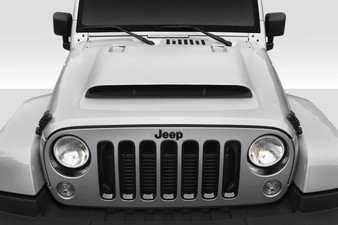 2007-2018 Jeep Wrangler JK Duraflex Demon Look Hood - 1 Piece