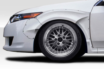 2009-2014 Acura TSX Duraflex Khan Front Fender Flares - 4 Piece (+60mm wider)