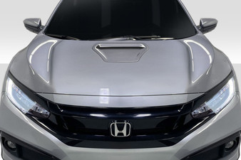 2016-2021 Honda Civic Duraflex Type R Look Hood - 1 Piece
