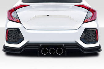 2016-2021 Honda Civic 4DR Duraflex Broman Rear Lip Spoiler Air Dam - 3 Pieces