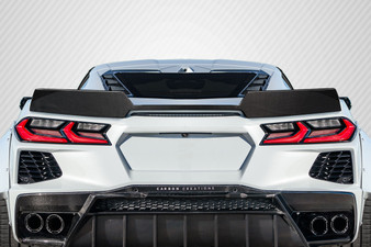 2020-2023 Chevrolet Corvette C8 Carbon Creations Gran Veloce Wicker Bill Rear Wing Spoiler - 1 Piece