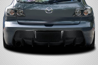 2004-2009 Mazda Mazdaspeed 3 Carbon Creations Corkscrew Rear Diffuser - 1 Piece