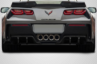 2014-2019 Chevrolet Corvette C7 Carbon Creations Exe Rear Diffuser - 2 Pieces