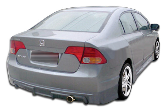 2006-2008 Honda Civic 4DR Duraflex Type M Rear Lip Under Spoiler Air Dam - 1 Piece (S)