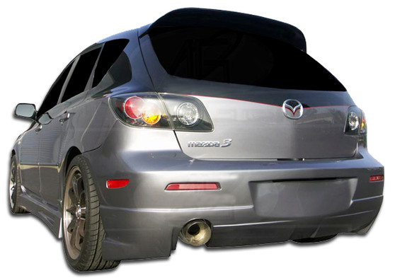2004-2009 Mazda 3 HB Duraflex Trinity Rear Bumper Cover - 1 Piece (S)