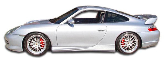 1999-2004 Porsche 911 Carrera 996 C2 C4 Polyurethane T-Sport Side Skirts Rocker Panels - 2 Piece (S)