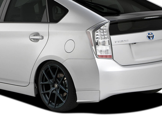 2010-2015 Toyota Prius Couture Urethane Vortex Rear Add Ons Spat Extensions - 2 Piece (S)