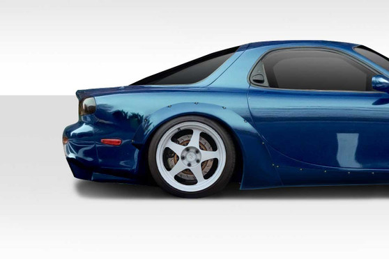 1993-1997 Mazda RX-7 Duraflex TKO Boss Wide Body Rear Fender Flares - 2 Piece