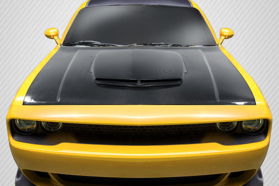 2008-2020 Dodge Challenger Carbon Creations TA Look Hood - 1 Piece