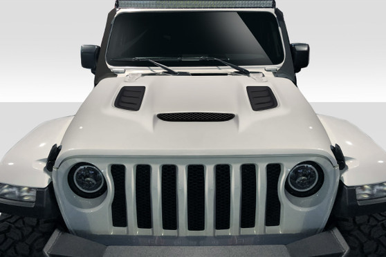 2019-2021 Jeep Wrangler JL Gladiator JT Duraflex Vortex Look Hood - 1 Piece