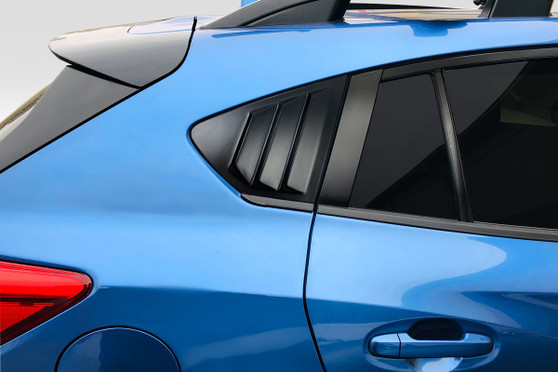 2018-2022 Subaru XV Crosstrek Duraflex Fennec Outdoors Edition Rear Window Scoops - 2 Piece