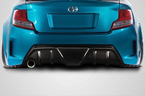 2014-2016 Scion tC Carbon Creations Boss Rear Diffuser - 1 Piece