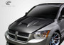 2007-2012 Dodge Caliber Carbon Creations SRT Look Hood - 1 Piece