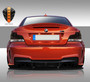 2011-2013 BMW 1 Series M Coupe E82 2DR Eros Version 1 Rear Add On Bumper Extensions - 2 Piece (S)