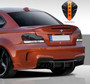 2011-2013 BMW 1 Series M Coupe E82 2DR Eros Version 1 Rear Add On Bumper Extensions - 2 Piece (S)