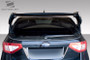 2008-2011 Subaru Impreza 5DR 2008-2014 Subaru WRX STI 5DR Duraflex VR-S Wing Trunk Lid Spoiler - 4 Piece