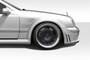 1998-2002 Mercedes CLK W208 Duraflex Black Series Look Wide Body Front Fender Flares - 2 Piece