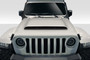 2019-2022 Jeep Wrangler JL Gladiator JT Duraflex Demon Look Hood - 1 Piece