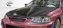 1996-1998 Honda Civic Carbon Creations OEM Look Hood - 1 Piece