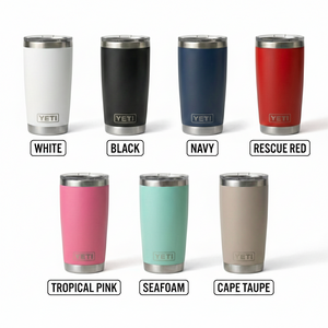Custom Engraved YETI® 20oz Rambler Tumbler