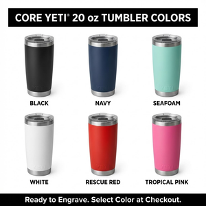 Custom Laser Engraved YETI Rambler (20oz) - Corporate Volume