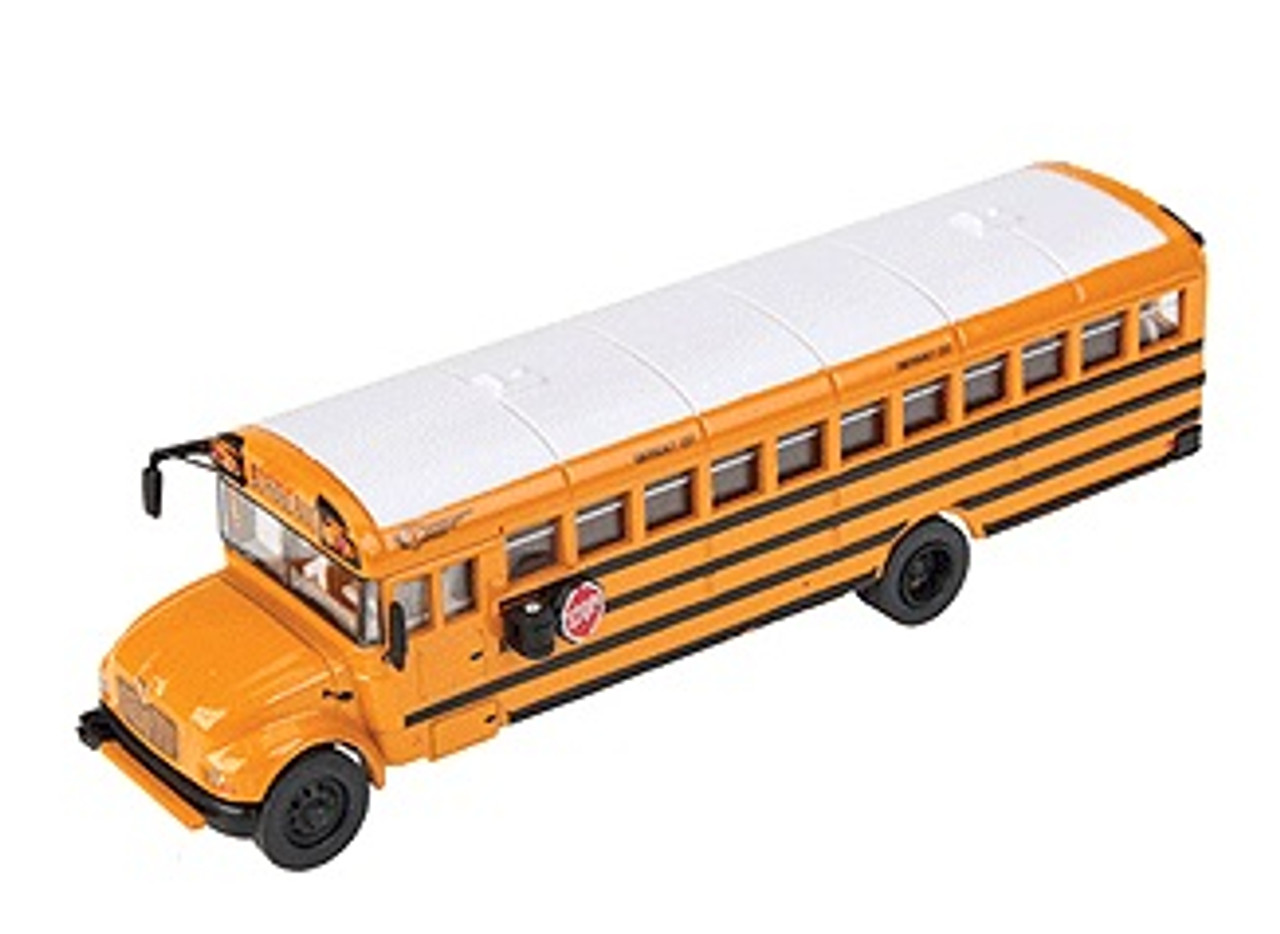 white school bus toy