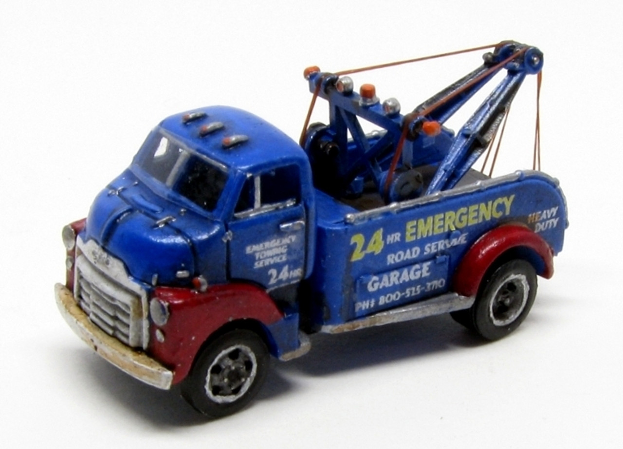 103 N Scale 50's R-190 Hanson's Wrecker Truck kit by Showcase Miniatures 