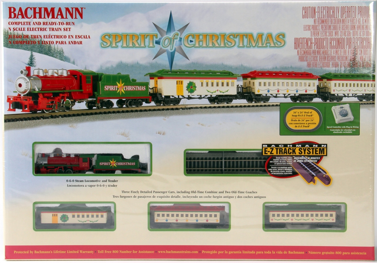 christmas train set bachmann