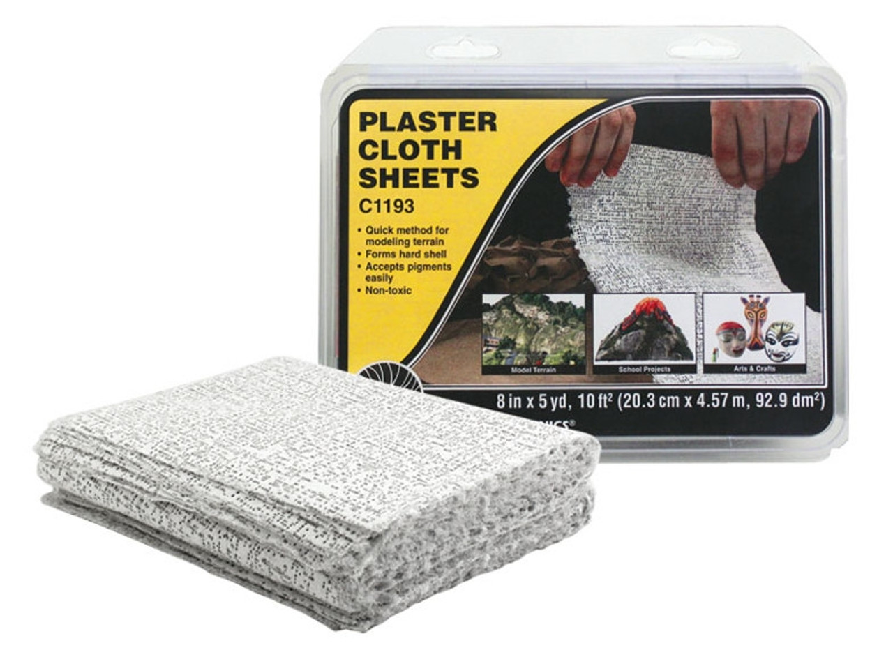 Woodland Scenics C1193 Plaster Cloth Sheets Modeltrainstuff Com