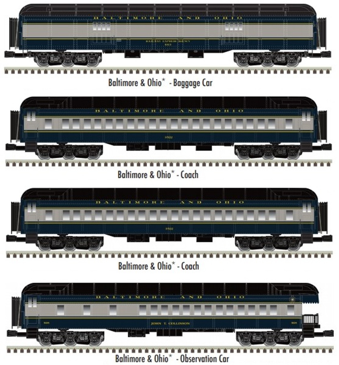 atlas o scale passenger cars