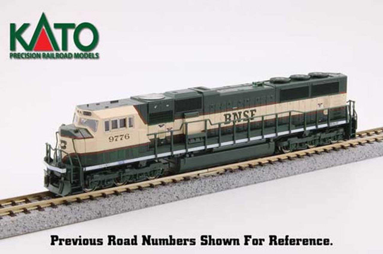 Kato N 1766312 EMD SD70MAC with Cab Headlight, Burlington Northern Santa Fe  #9779 (DCC Equipped)