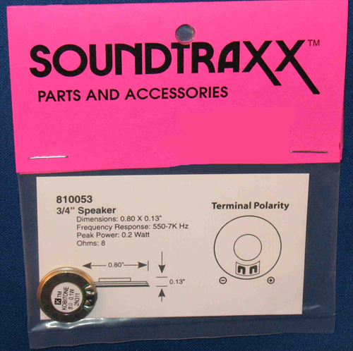 SoundTraxx 810053 20mm x 3.2mm(D) (0.787402"x 0.125984") Round Speaker