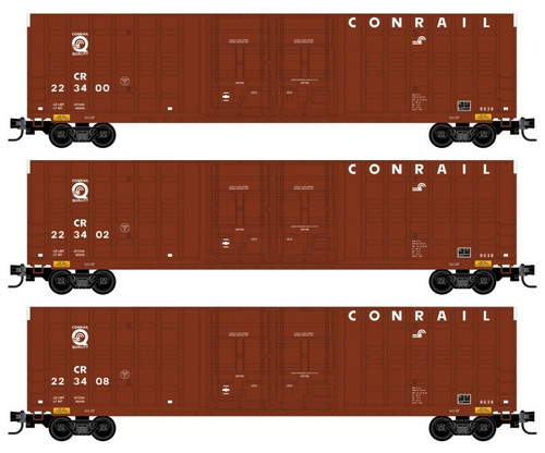 Micro-Trains N 99300181 Box Car 3-Car Runner Pack, Conrail
