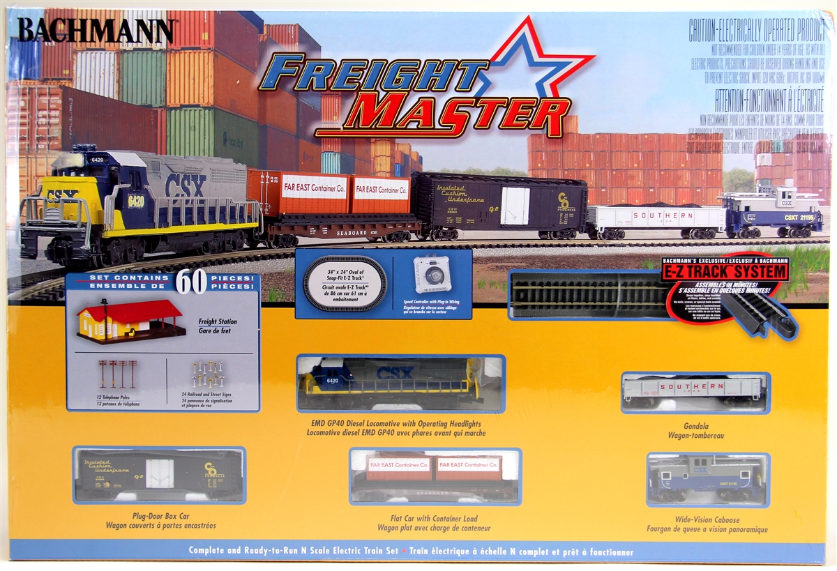 Bachmann N 24022 Freightmaster Train Set, CSX | ModelTrainStuff