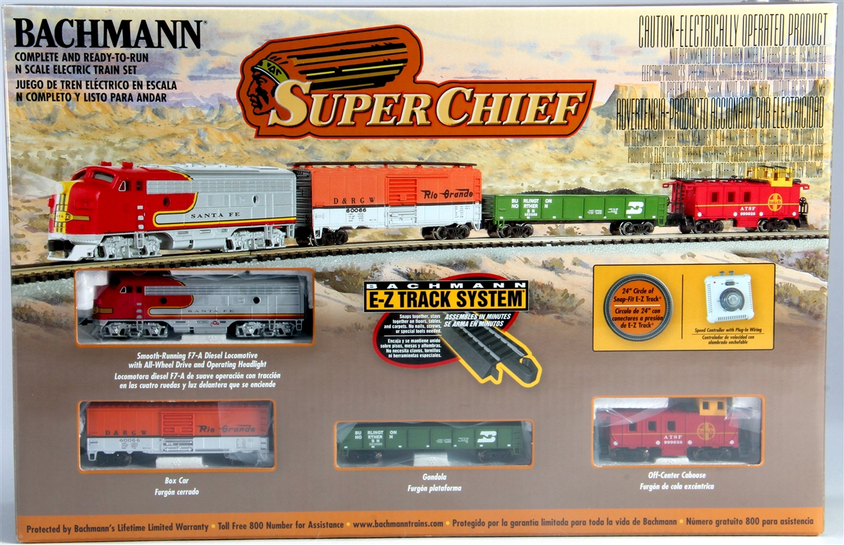Bachmann 24021 N Scale Super Chief Train Set - Crazy Model Trains